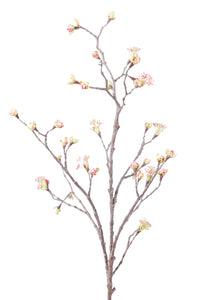 Artificial maple - 1 branch - Light pink