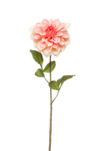 Artificial dahlia - 1 stem - Peach