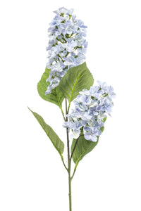 Artificial hydrangea Peegee - 1 stem - Light blue